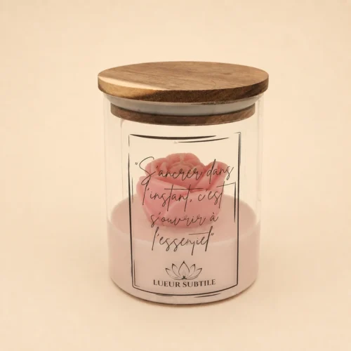 Bougie parfumée – S’ancrer dans l’instant, c’est s’ouvrir à l’essentiel