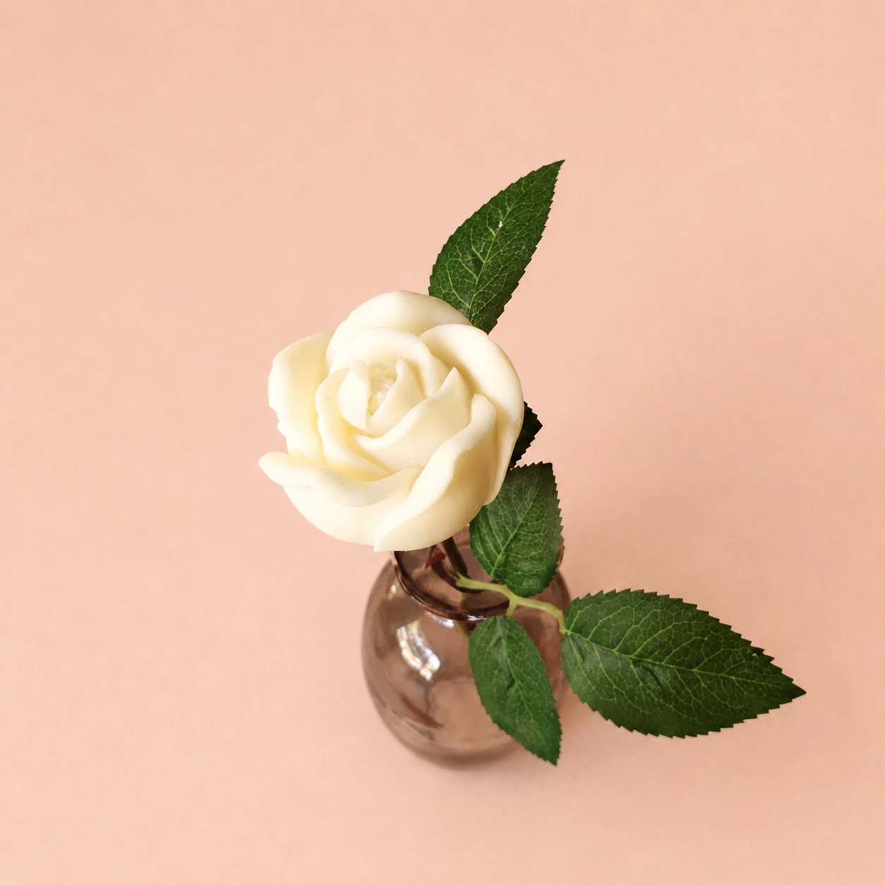 Rose Eternelle - Fleur décorative en cire