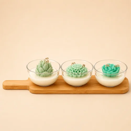 Bougies parfumées - Centre de Table - 3 fragrances